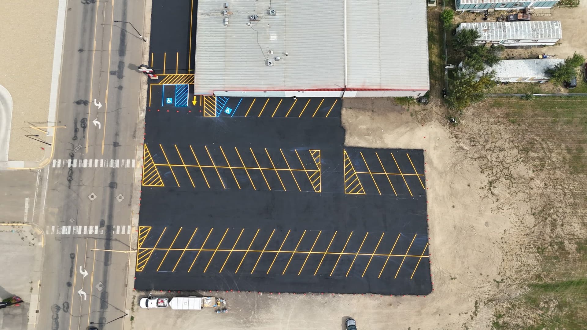 Gallery photos for Paragon Bowl Gets a Full Parking Lot Makeover in Dickinson ND: Image #1