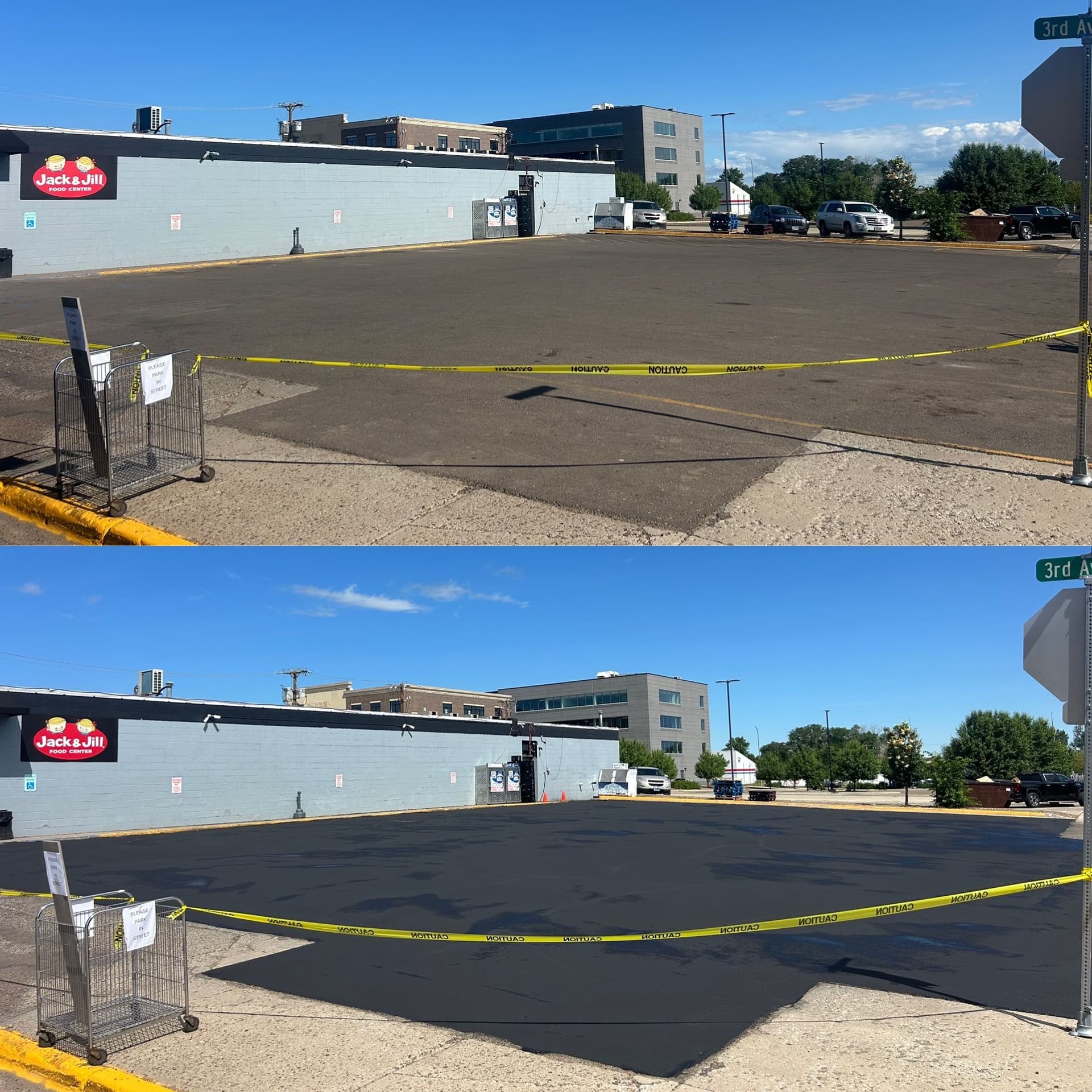 Crack Sealing, Sealcoating, and Line Striping at Jack and Jill in Watford City image