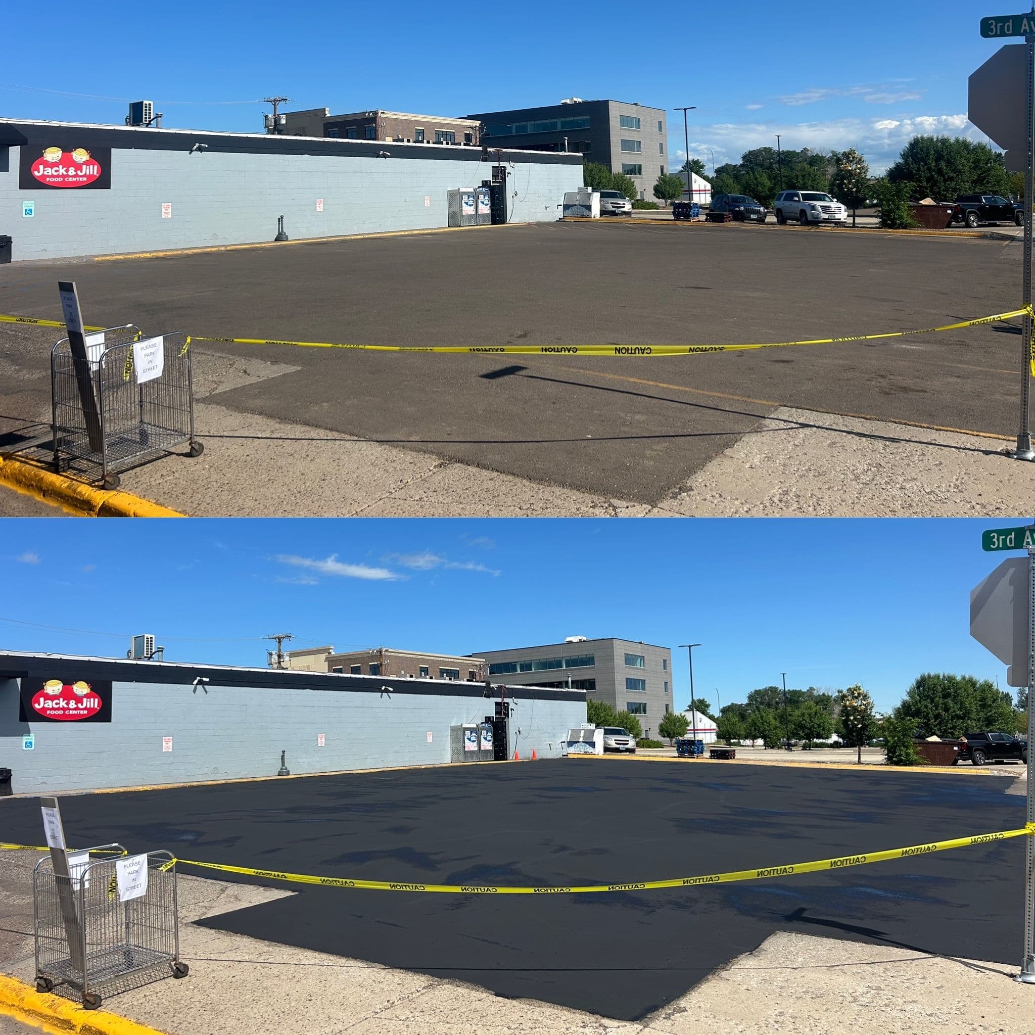 Project Crack Sealing, Sealcoating, and Line Striping at Jack and Jill in Watford City image